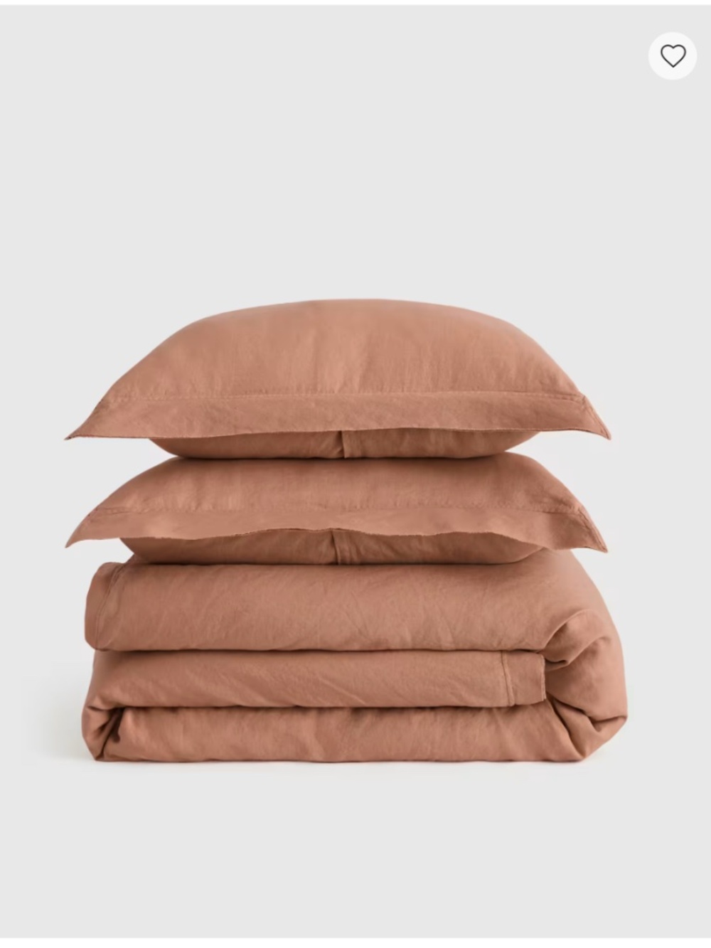 QUINCE European Linen Double Flange Duvet Cover Set, King/Cal KIng